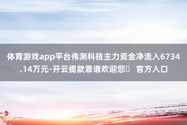 体育游戏app平台伟测科技主力资金净流入6734.14万元-开云提款靠谱欢迎您✅ 官方入口